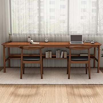 Ytaoka Solid Wood Desk - 63" Elegant Writing Station
