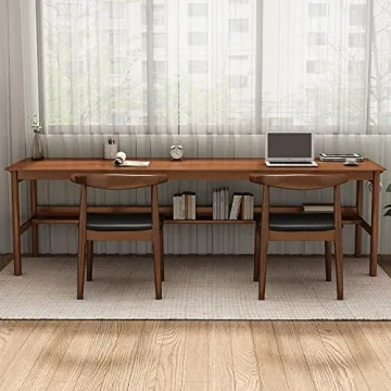 Ytaoka Solid Wood Desk - 63" Elegant Writing Station