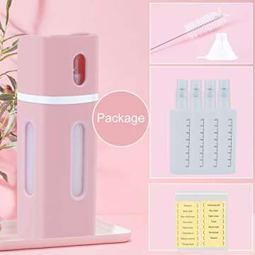 Trafield Travel Bottles, 4-in-1 Travel Accessories Toiletries, 180ml Leakproof and Refillable, TSA A...