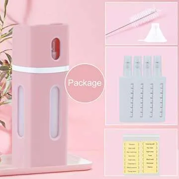 Trafield Travel Bottles, 4-in-1 Travel Accessories Toiletries, 180ml Leakproof and Refillable, TSA A...