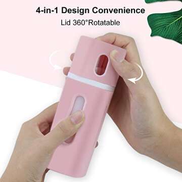 Trafield Travel Bottles - TSA Approved 4-in-1 Travel Accessories