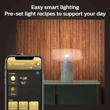 Philips Hue Smart 75W A19 LED Bulb - Soft Warm White Light - 1 Pack - 1100LM - E26 - Indoor - Control with Hue App - Works with Alexa, Google Assistant and Apple Homekit