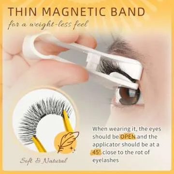 QUEWEL Magnetic Eyelashes Kit for Easy Glam