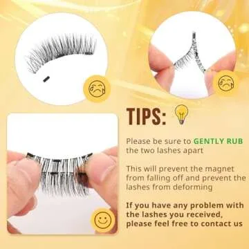 QUEWEL Magnetic Eyelashes Kit for Easy Glam