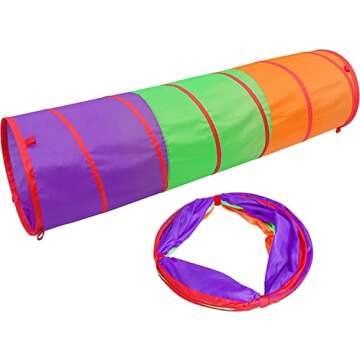 Kids Play Tunnel Tent for Toddlers, Colorful Pop Up Crawl Tunnel Toy for Baby or Pet, Collapsible Gi...
