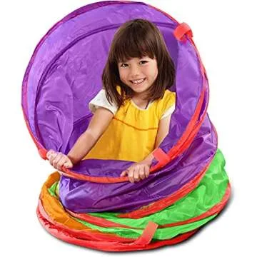 Kids 6ft Play Tunnel Tent for Indoor Outdoor Fun