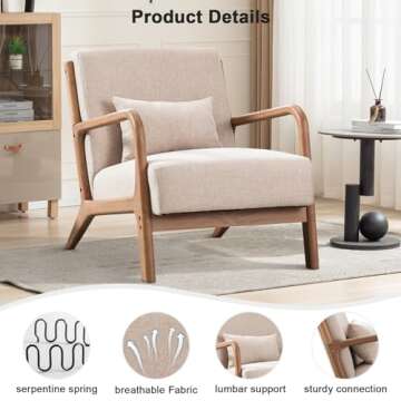 ANJ Modern Arm Chair - Mid-Century Elegance & Comfort