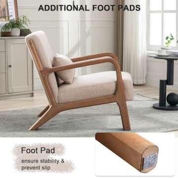 ANJ Modern Arm Chair - Mid-Century Elegance & Comfort