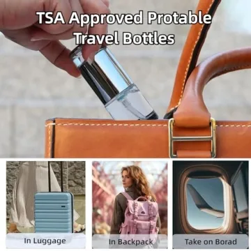 12 Premium Glass Travel Bottles for Skincare & Makeup