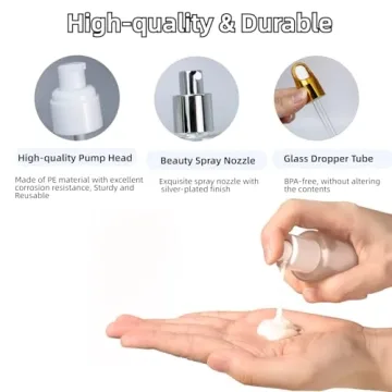 12 Premium Glass Travel Bottles for Skincare & Makeup