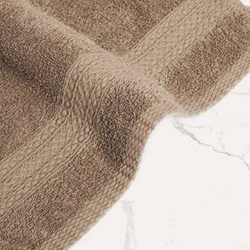 Luxurious Washcloths Set of 12 - Plush & Soft Cotton Wash Cloths