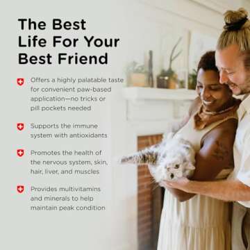 Nutri-Vet Multi-Vite Multivitamin Paw Gel for Cats | Tasty & Easy to Give Cat Vitamins | 3 Ounce Tube