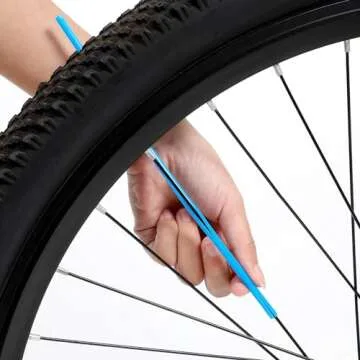 VORCOOL Bike Spoke Covers Spoke Skins Wraps Covers Motorcycle Motocross Dirt Bike MTB Wheel Rim Bike Spoke Wraps Protector Kit 75Pcs (Sky-blue)