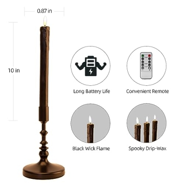 Elegant Flameless Taper Candles with Remote Control for All
