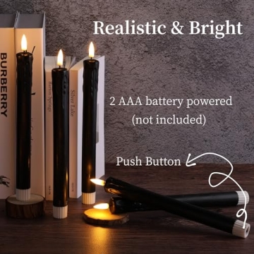 Elegant Flameless Taper Candles with Remote Control for All
