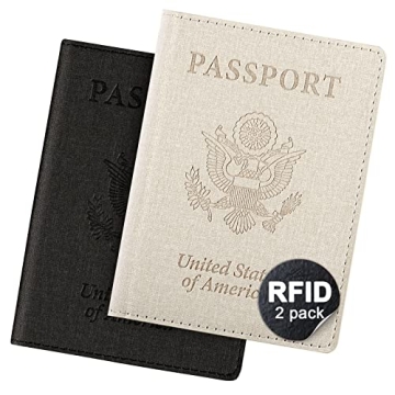Stylish RFID Blocking Passport Holder Set for Travelers