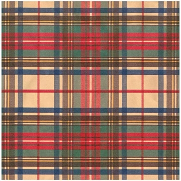Elegant Caspari Dress Stewart Tartan Wrapping Paper