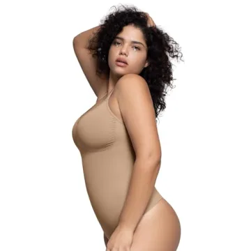 PUMIEY Women's Sculpting Shapewear Bodysuit Tummy Control