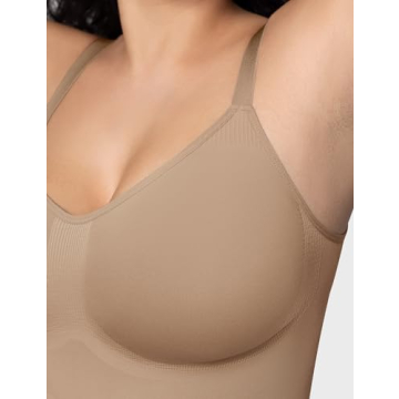 PUMIEY Women's Sculpting Shapewear Bodysuit Tummy Control
