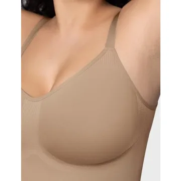 PUMIEY Women's Sculpting Shapewear Bodysuit Tummy Control