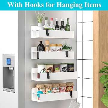 HuggieGems Magnetic Spice Storage Racks - Space Saver