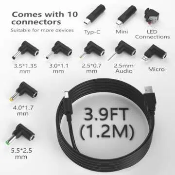 IBERLS USB to DC 5V Power Cable for All Devices