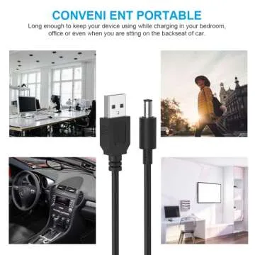 IBERLS USB to DC 5V Power Cable for All Devices