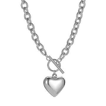 Stylish 18K Gold Plated Heart Chain Necklace Online
