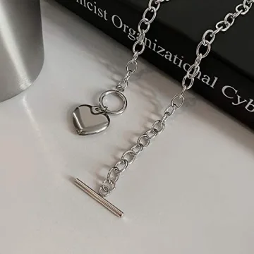 Stylish 18K Gold Plated Heart Chain Necklace Online