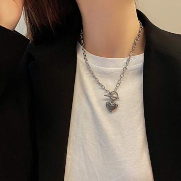 Stylish 18K Gold Plated Heart Chain Necklace Online