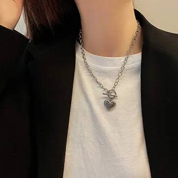 Stylish 18K Gold Plated Heart Chain Necklace Online