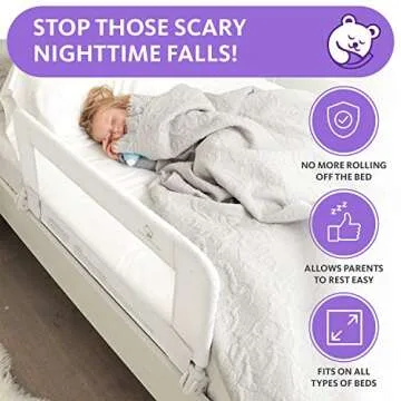 ComfyBumpy Toddler Bed Rail Guard for Safe Sleep
