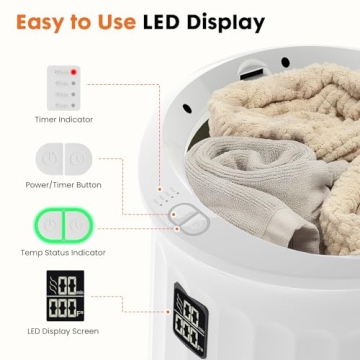 Sweetcrispy 20L Towel Warmer with Auto Shut-Off & Safety Features