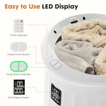 Sweetcrispy 20L Towel Warmer with Auto Shut-Off & Safety Features