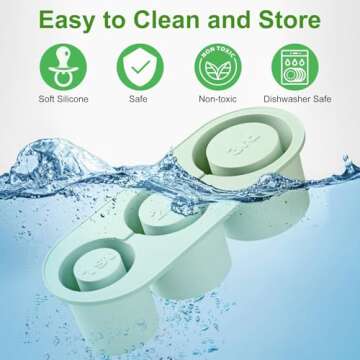 Ice Cube Tray for Stanley Cup, Silicone Ice Cube Maker With Lid for 30-40 oz Tumbler, for Chilling Whiskey, Cocktails, Drinks, Coffee, Easy Fill and Release Ice Maker, BPA Free