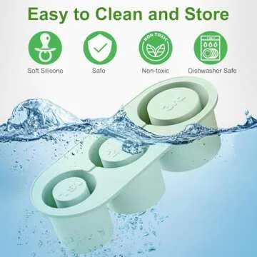 Ice Cube Tray for Stanley Cup, Silicone Ice Cube Maker With Lid for 30-40 oz Tumbler, for Chilling Whiskey, Cocktails, Drinks, Coffee, Easy Fill and Release Ice Maker, BPA Free