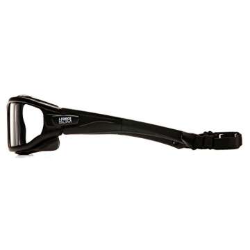 Pyramex Safety PYRAMEX I-Force Slim Safety Goggle, Black Frame/Clear Anti-Fog Lens