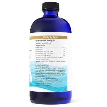 Nordic Naturals Omega-3 Pet, Unflavored - 16 oz - 1518 mg Omega-3 Per Teaspoon - Fish Oil for Large ...