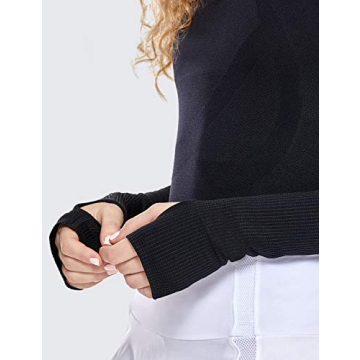 CRZ Yoga Women's Seamless Running Shirt - Breathable Sports Top