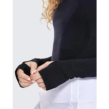 CRZ Yoga Women's Seamless Running Shirt - Breathable Sports Top