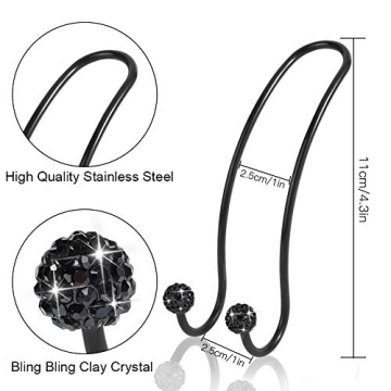 OTOSTAR Bling Car Headrest Hooks - Stylish Organization
