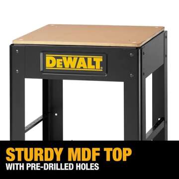 DEWALT Planer Stand with Integrated Mobile Base, 24” x 22” x 30” (DW7350)