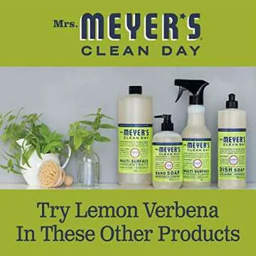 MRS. MEYER'S CLEAN DAY Room and Air Freshener Spray, Non-Aerosol Spray Bottle Infused with Essential Oils, Lemon Verbena, 8 fl. oz - Pack of 3