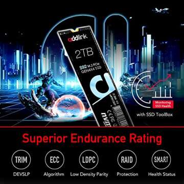 Addlink S92 2TB SSD for PS5 - 4850 MB/s Speed