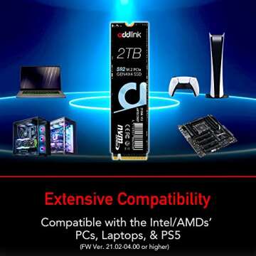 Addlink S92 2TB SSD for PS5 - 4850 MB/s Speed
