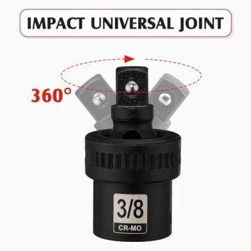 MIXPOWER 49-Piece 3/8" Drive Impact Socket Set CR-V Steel