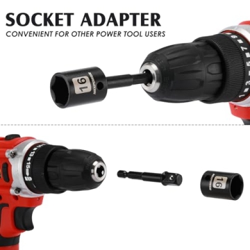 MIXPOWER 49-Piece 3/8" Drive Impact Socket Set CR-V Steel