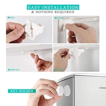 VMAISI 16 Pack Child Safety Magnetic Cabinet Locks