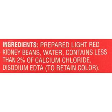 Joan of Arc Light Red Kidney Beans, No Salt Added, 15.5 Oz