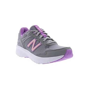 New Balance Women's 460 V3 Running Shoe, Grey/Oyster Pink, 7 Wide